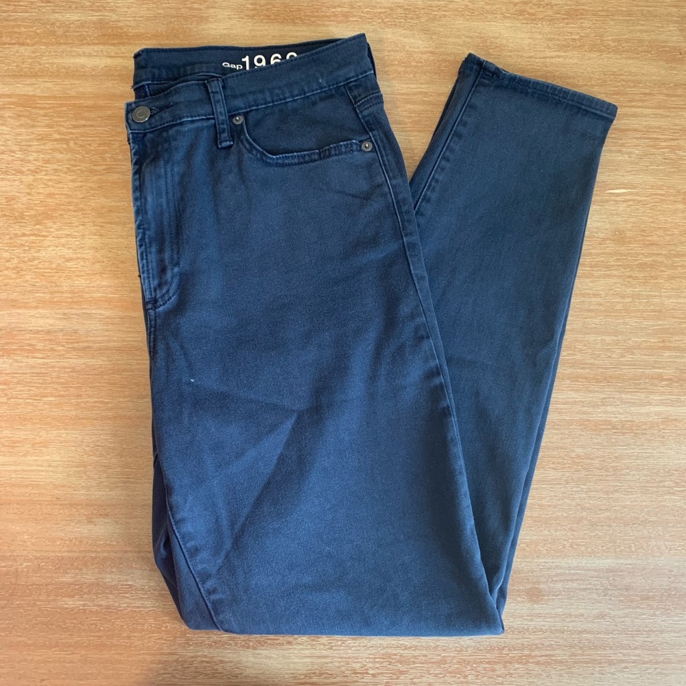 Gap High Rise Skinny Pants Navy Size 33